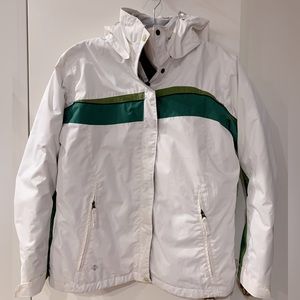 Columbia 3 in 1 Ski Jacket White/Green Size Small